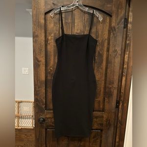 Lulus Midi Black Dress - size M
